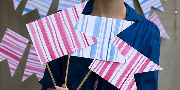 Banderas de bricolaje: cómo hacer una variedad de diseños utilizando diferentes técnicas para mujeres principiantes Cómo coser banderas en un palo